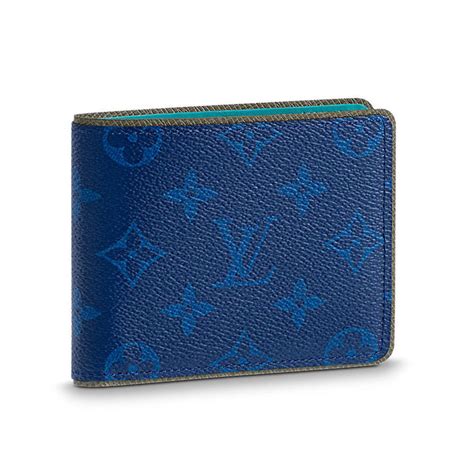 blue and green louis vuitton wallet